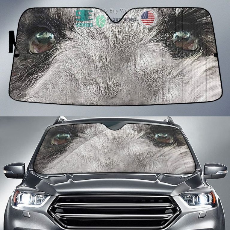 schipperke eyes car sun shade 1 95078