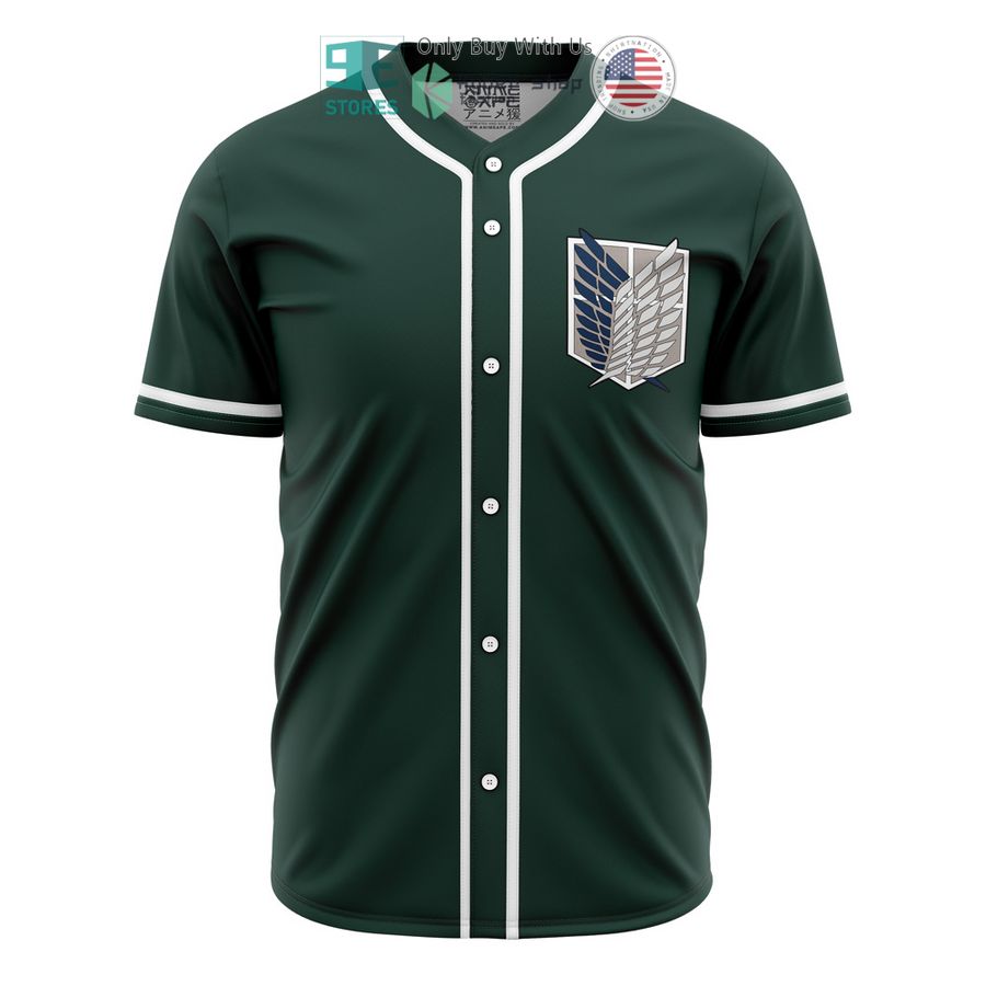 scouting regiment attack on titan baseball jersey 1 41284