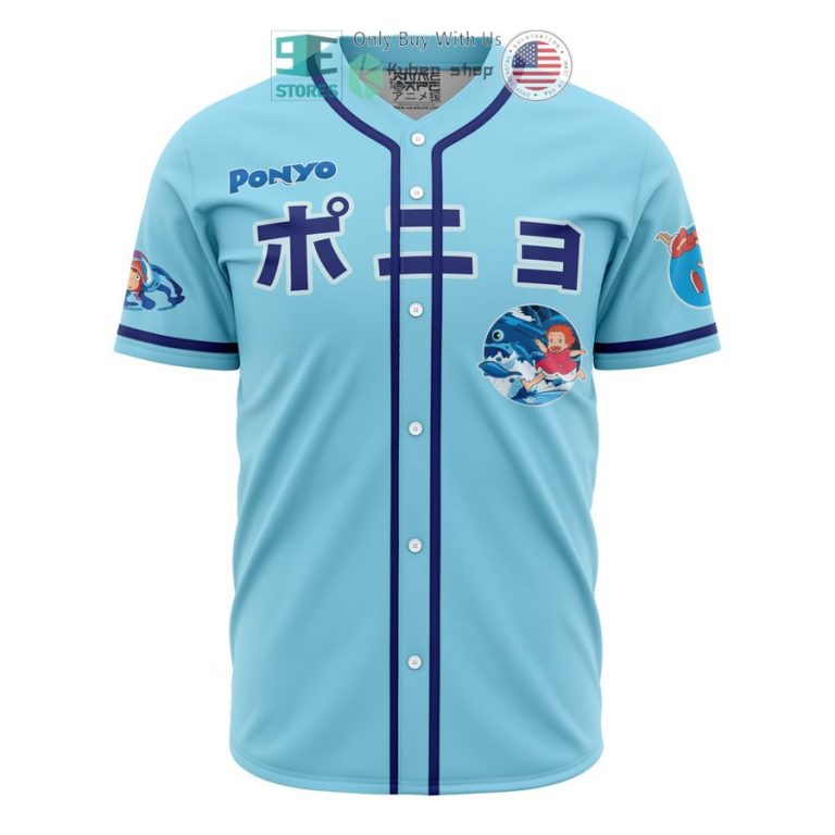 sea creatures ponyo studio ghibli baseball jersey 2 55507