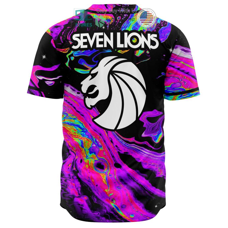 seven lions balck acid trip pattern baseball jersey 2 66440