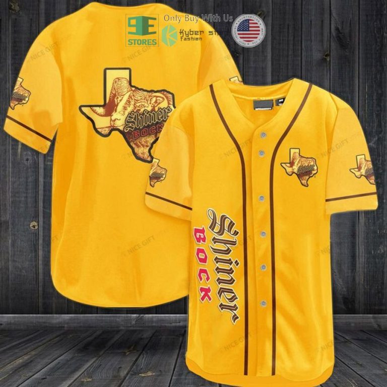 shiner bock logo baseball jersey 1 16143