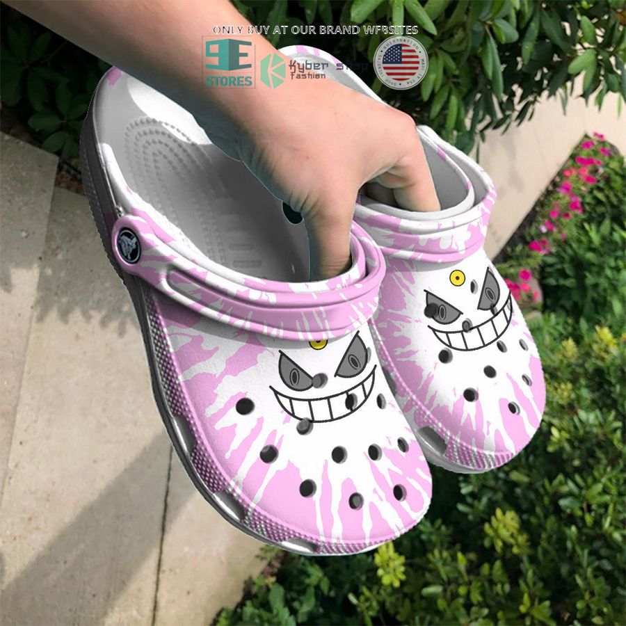 shiny mega gengar tie dye face crocs crocband shoes 2 31720