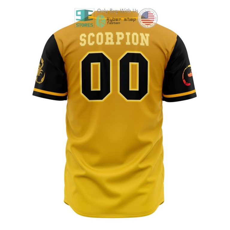 shirai ryu scorpion mortal kombat baseball jersey 3 57988