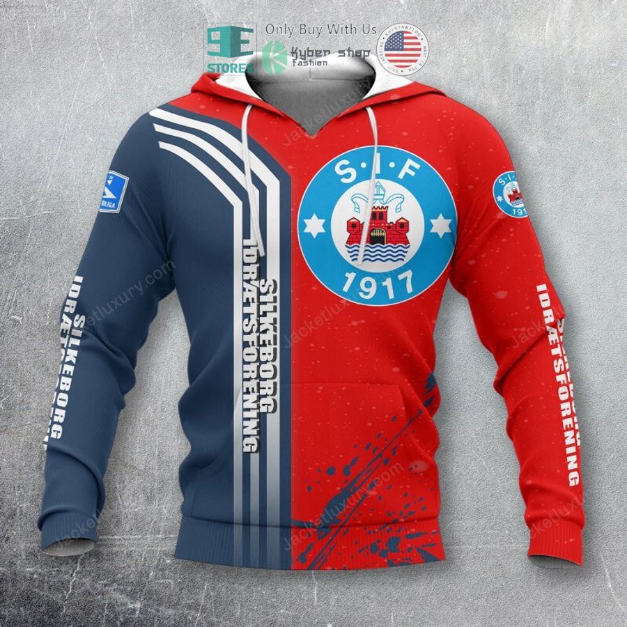 silkeborg if blue red polo shirt hoodie 2 51095