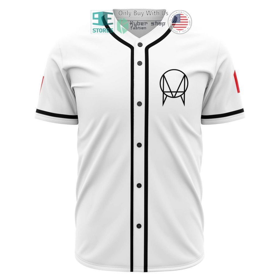 skrillex logo white baseball jersey 1 56981