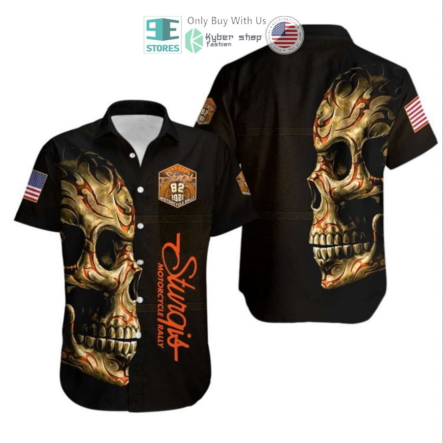 skull 2022 sturgis motorcycle rally hawaiian shirt 1 25955