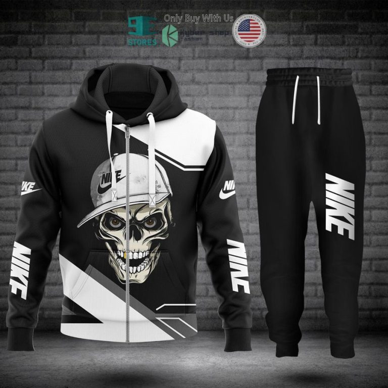 skull with nike hat zip hoodie long pants 1 36700