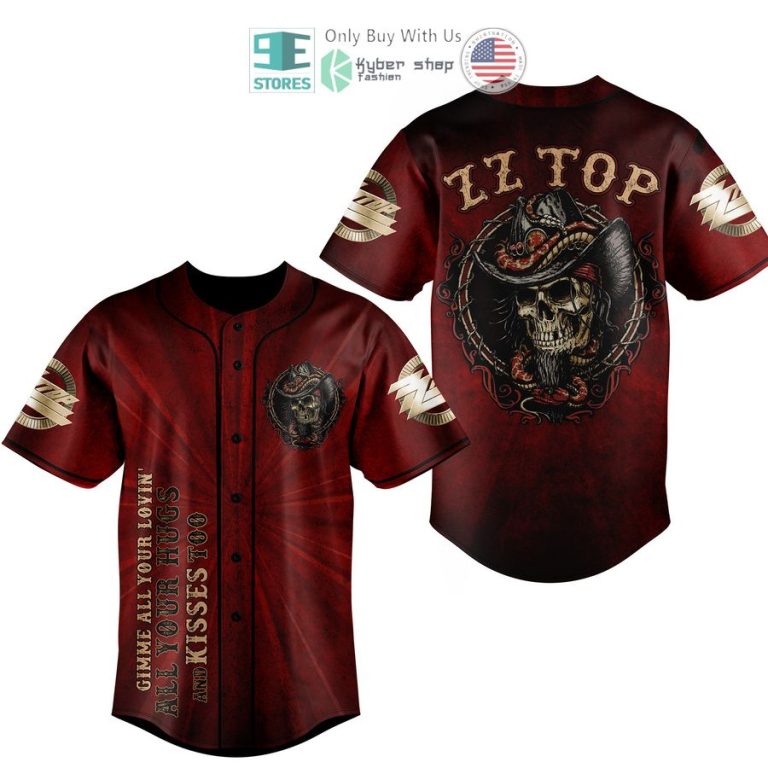 skull zz top gimmie all your lovin baseball jersey 1 9039