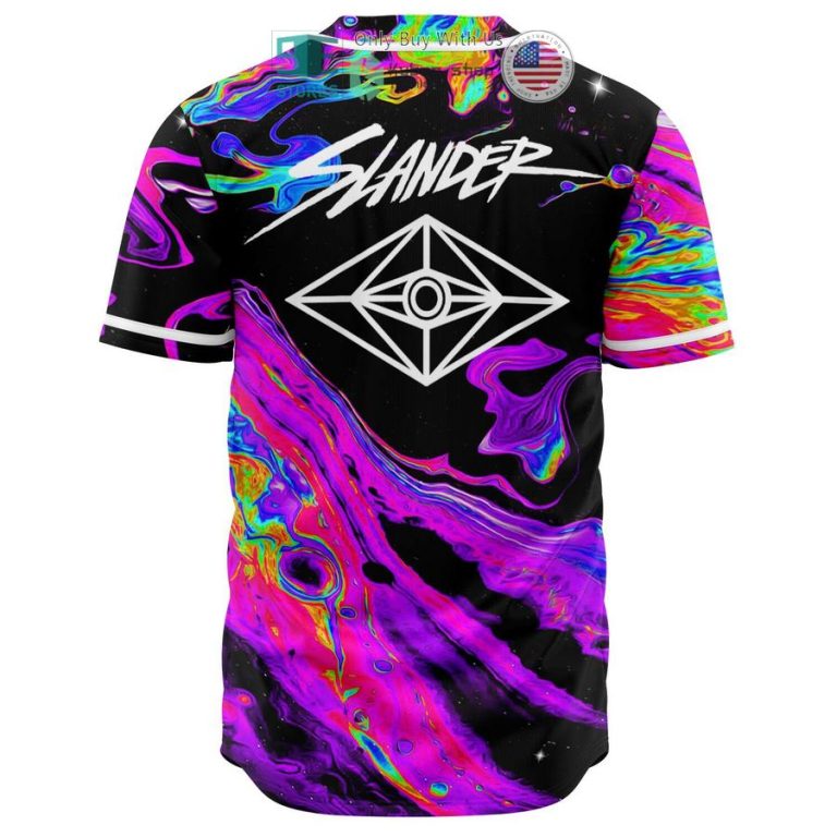 slander logo balck acid trip pattern baseball jersey 2 25225