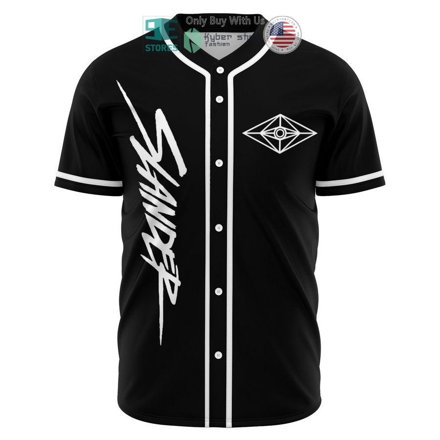 slander logo black baseball jersey 1 40845