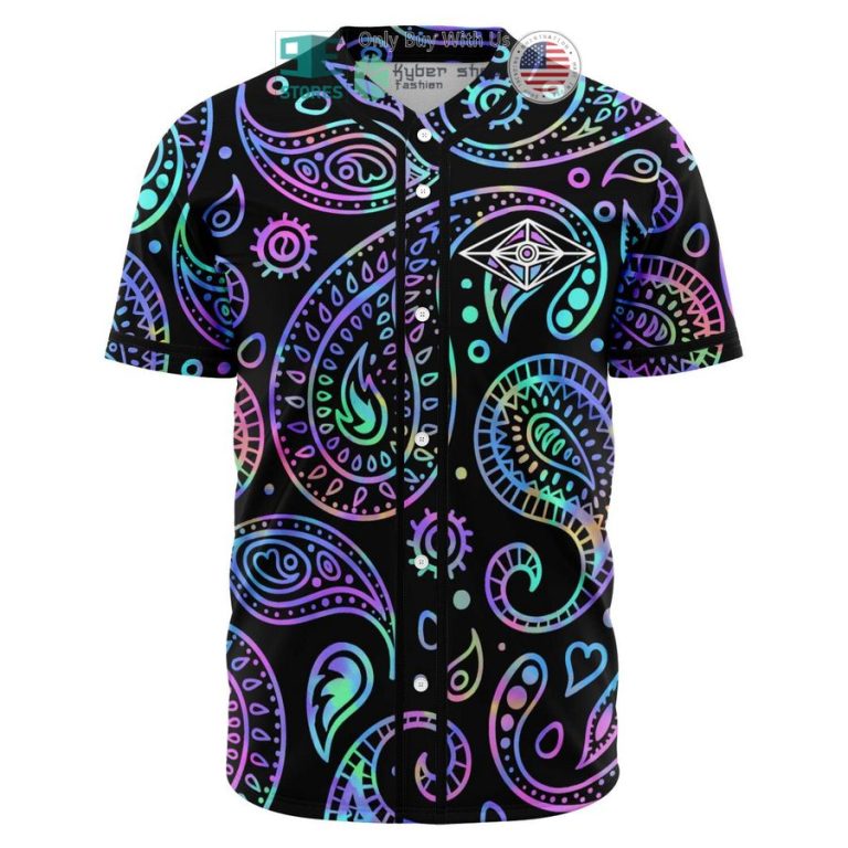 slander logo paisley baseball jersey 1 13856