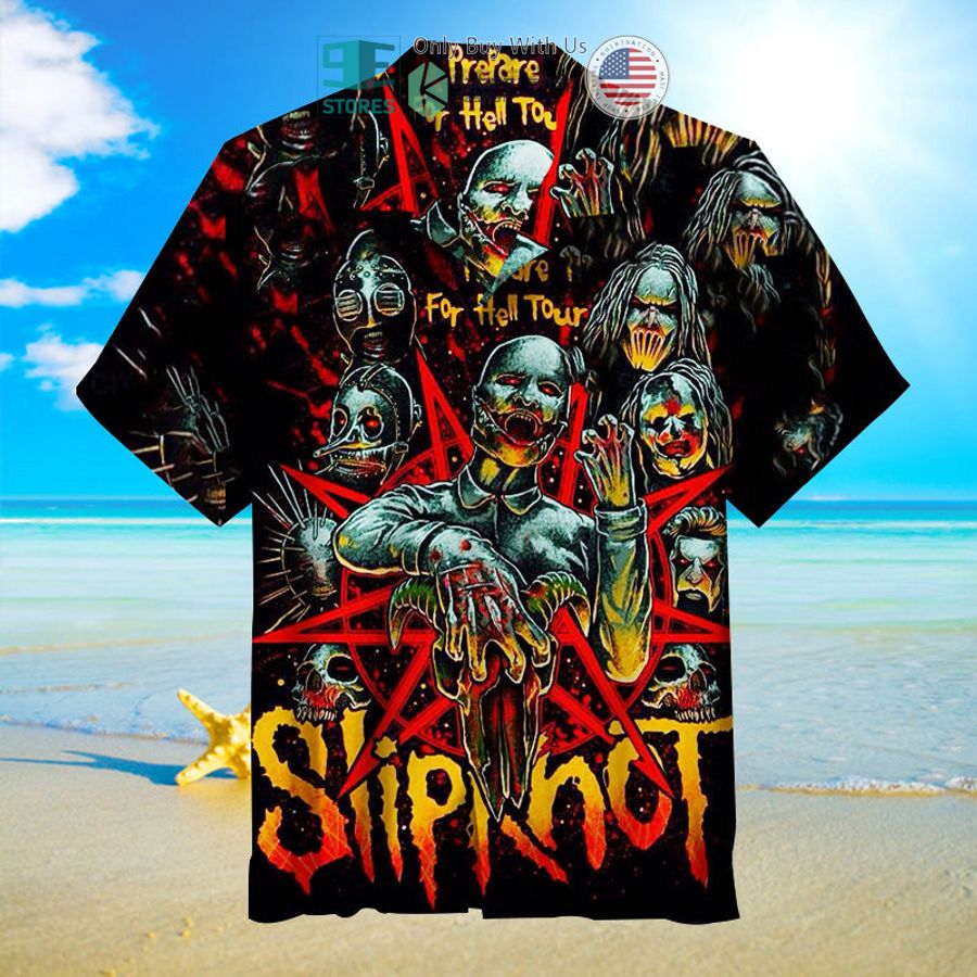 slipknot prepare or hell for hell tour hawaiian shirt 1 7556