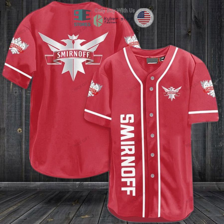 smirnoff logo red baseball jersey 1 81954