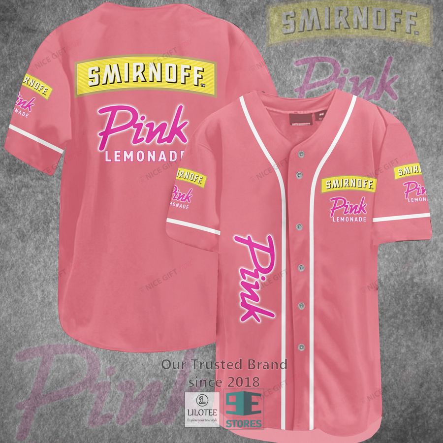 smirnoff pink lemonade baseball jersey 1 37236