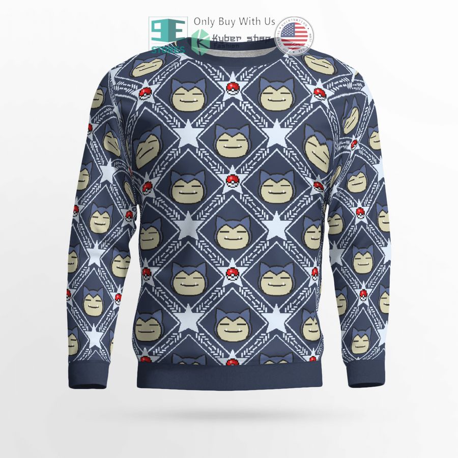 snorlax stars pattern sweatshirt sweater 2 9137