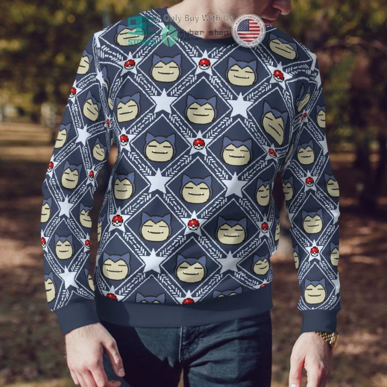 snorlax stars pattern sweatshirt sweater 3 30042