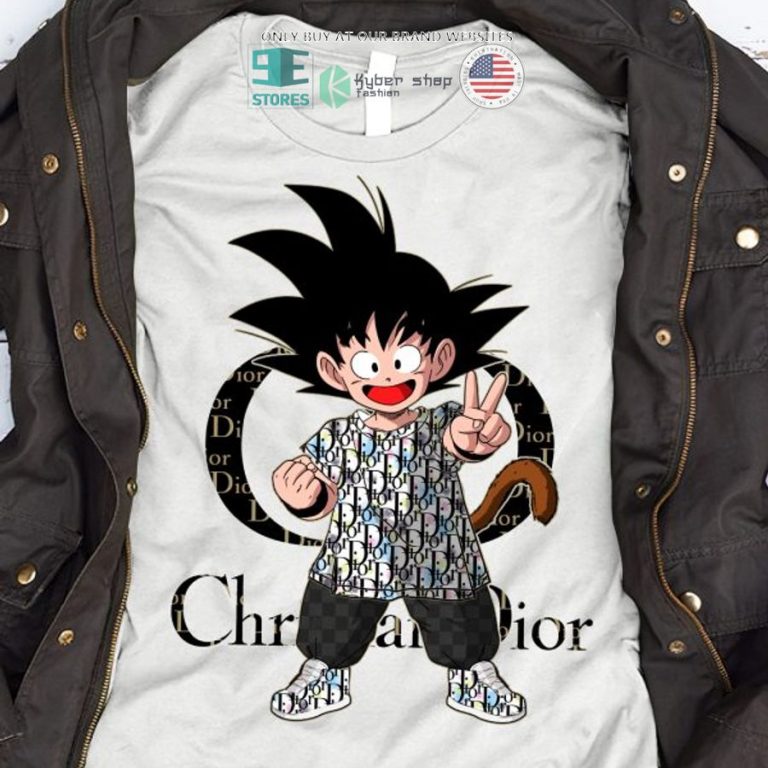 son goku kid dior logo white t shirt 1 24727