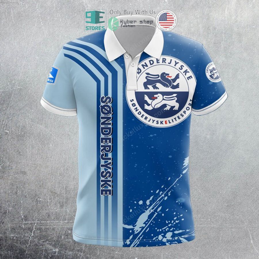 sonderjyske fodbold blue polo shirt hoodie 1 85533