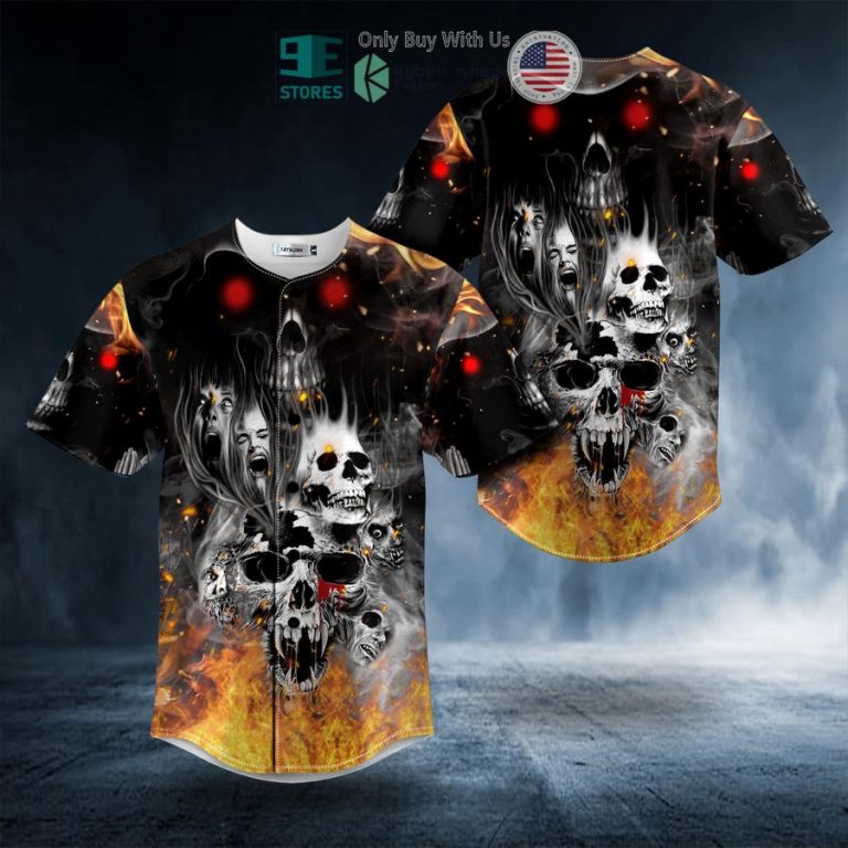 soul eater screaming crack monster skull baseball jersey 1 54082