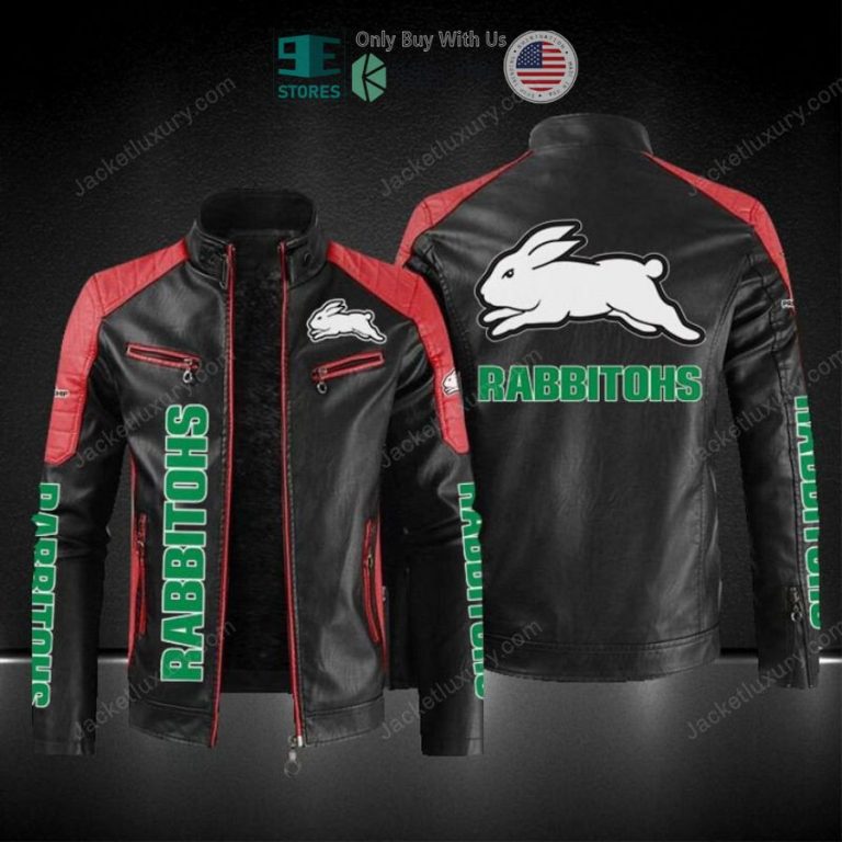 south sydney rabbitohs block leather jacket 1 31899