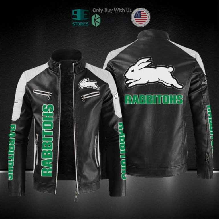 south sydney rabbitohs block leather jacket 3 22268