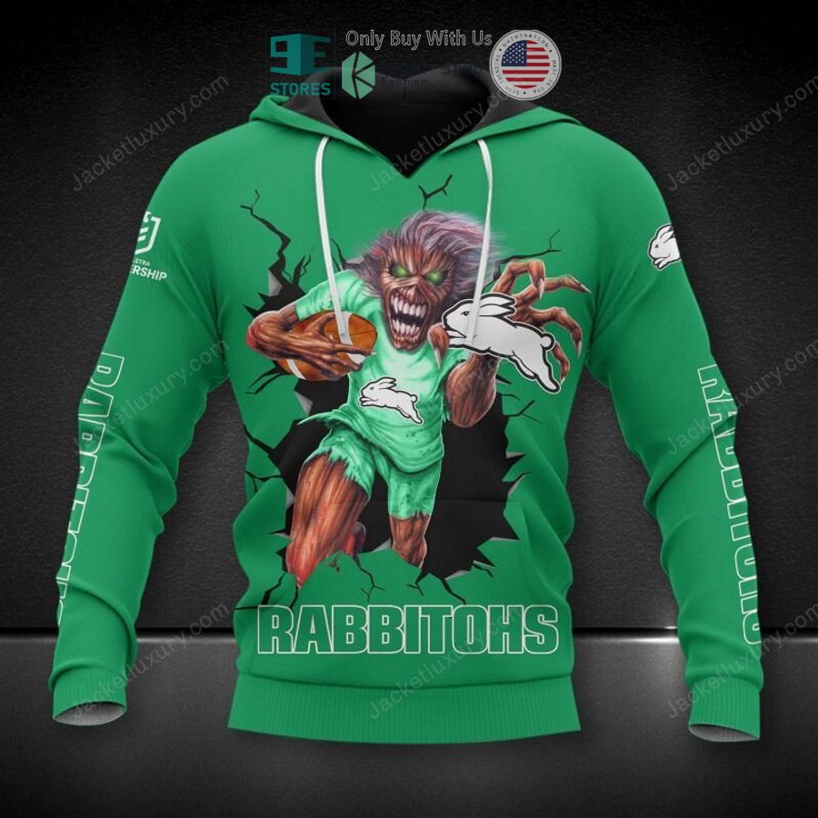 south sydney rabbitohs eddie mascot 3d hoodie polo shirt 1 41310