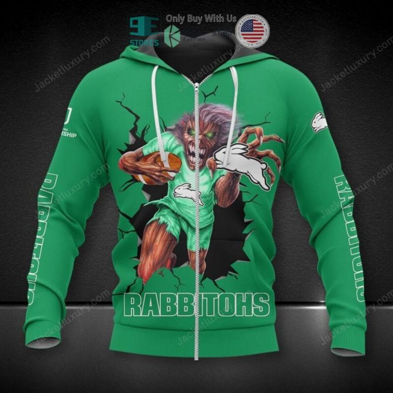 south sydney rabbitohs eddie mascot 3d hoodie polo shirt 3 35399