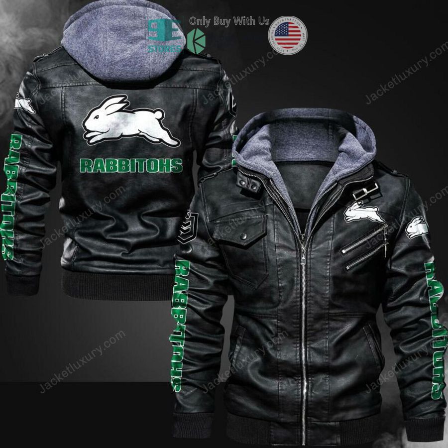south sydney rabbitohs logo leather jacket 1 64634