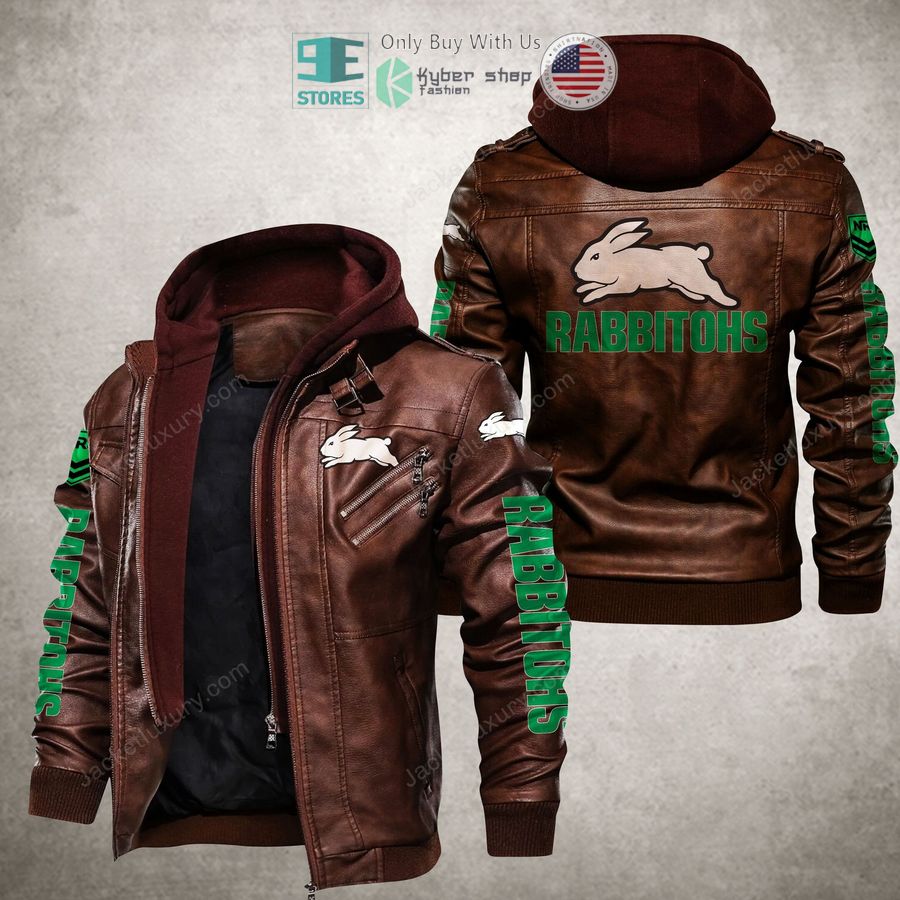 south sydney rabbitohs nrl leather jacket 2 72928