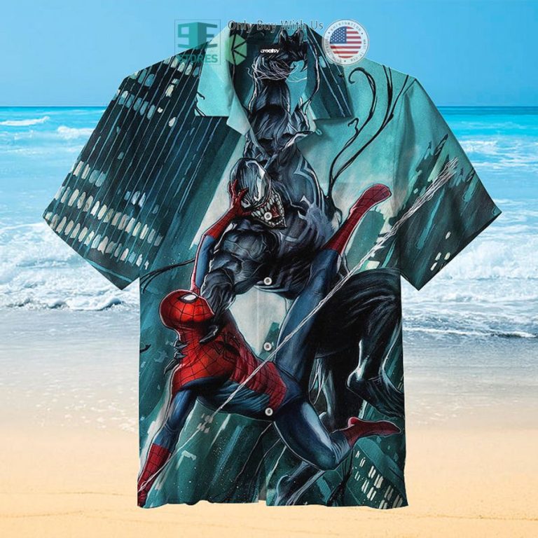 spiderman vs venom hawaiian shirt 1 24035