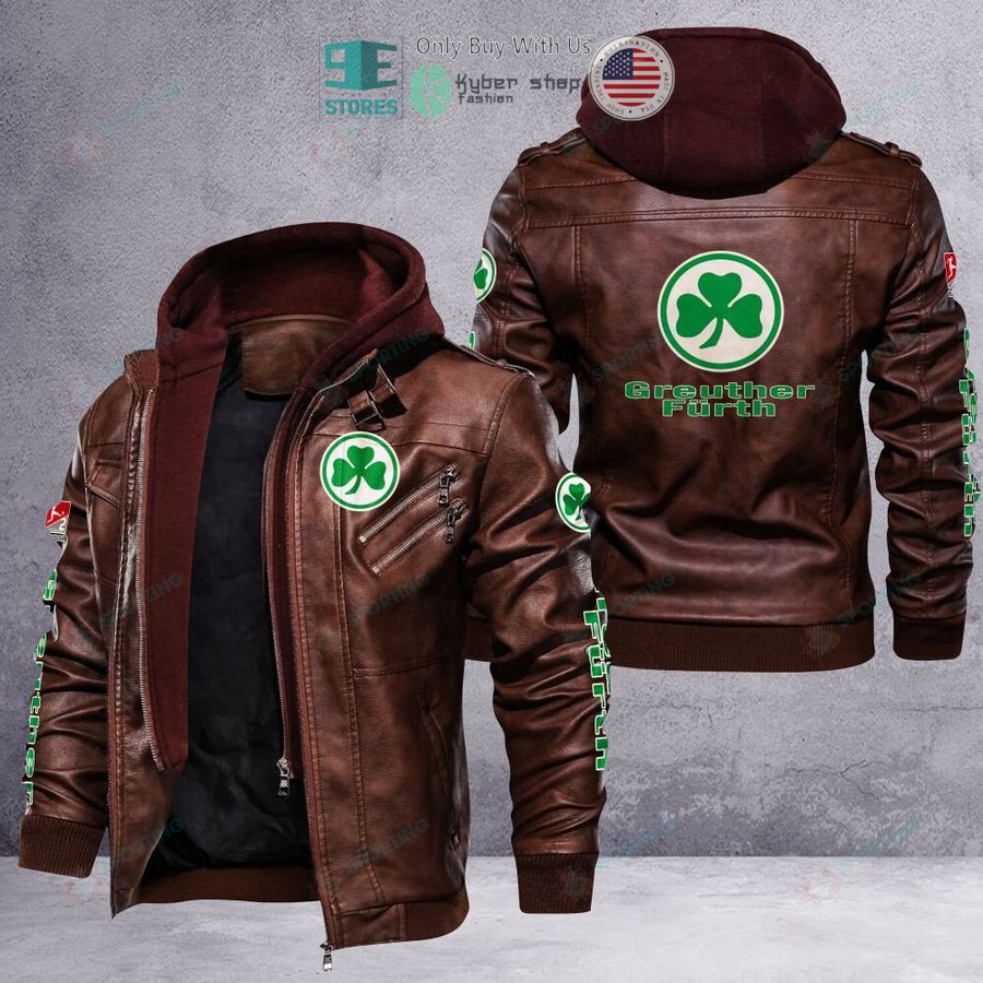 spvgg greuther furth logo leather jacket 2 30138