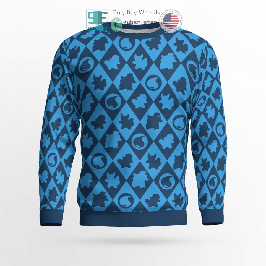 squirtle color block sweatshirt sweater 2 99173