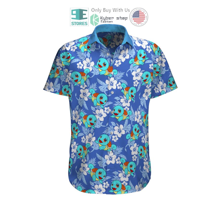 squirtle tropical hawaiian shirt shorts 1 45385