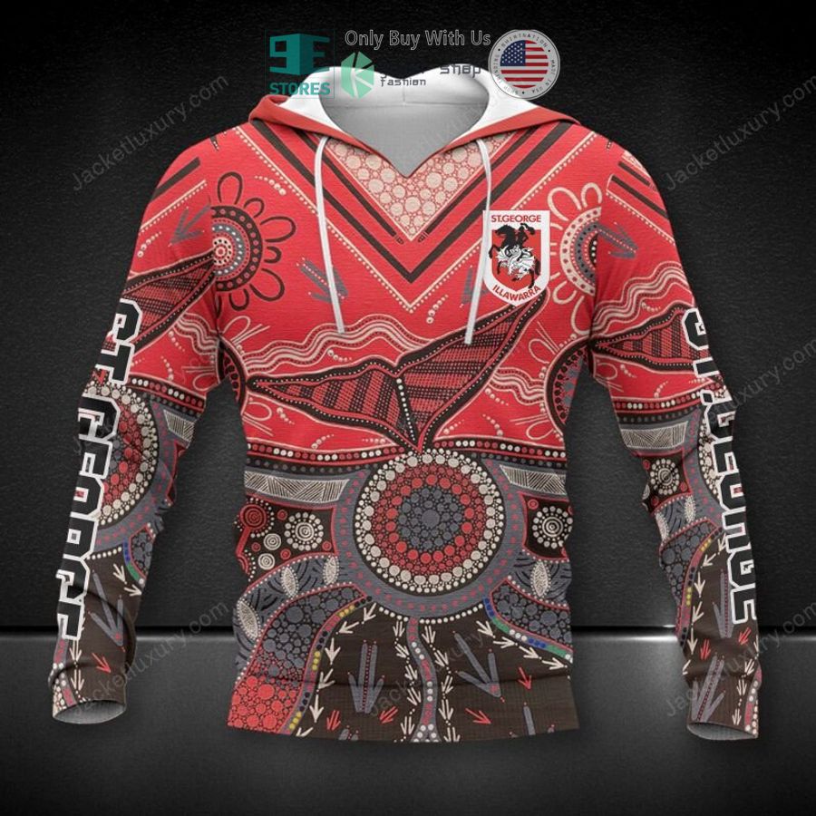 st george illawarra dragons aboriginal pattern 3d hoodie polo shirt 1 2122