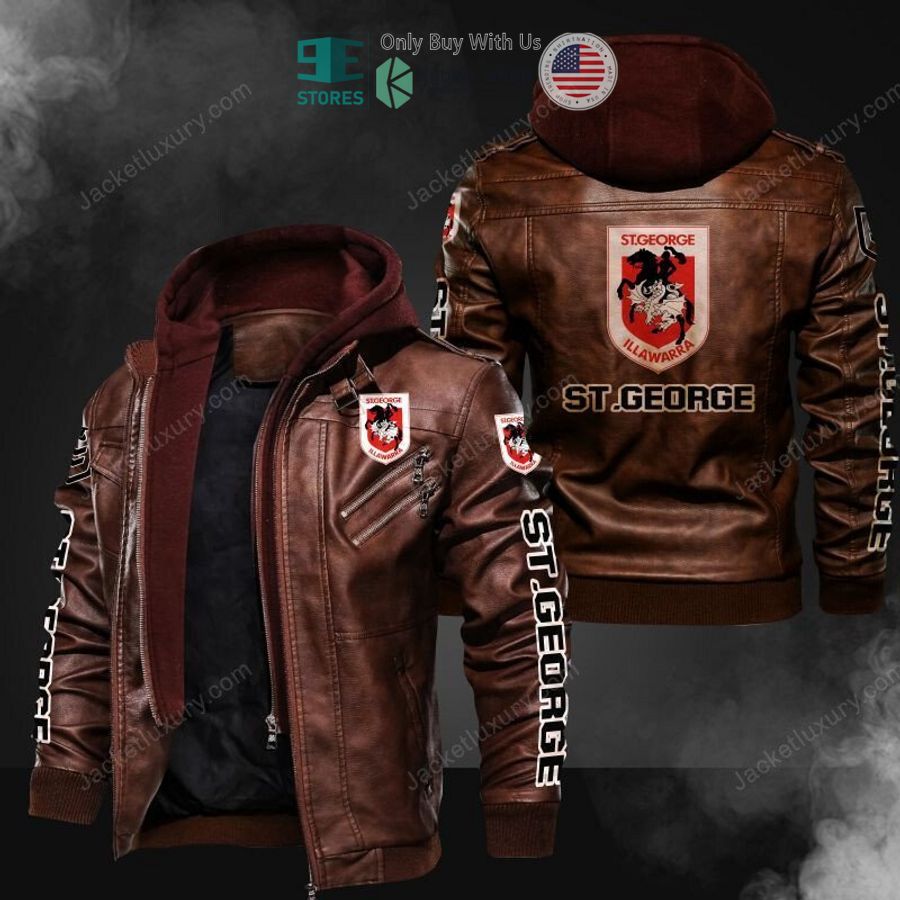 st george illawarra dragons leather jacket 2 15312