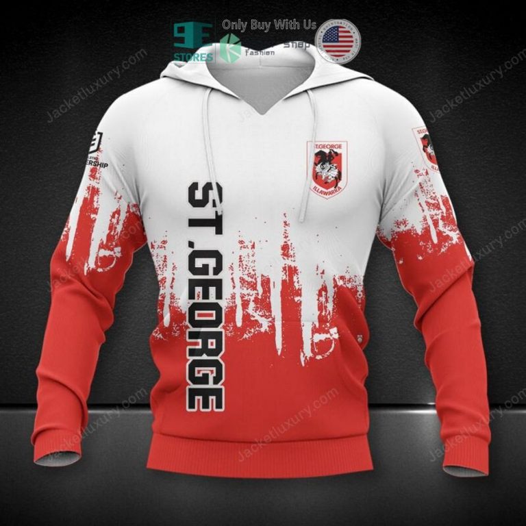 st george illawarra dragons logo white red 3d hoodie polo shirt 1 67315