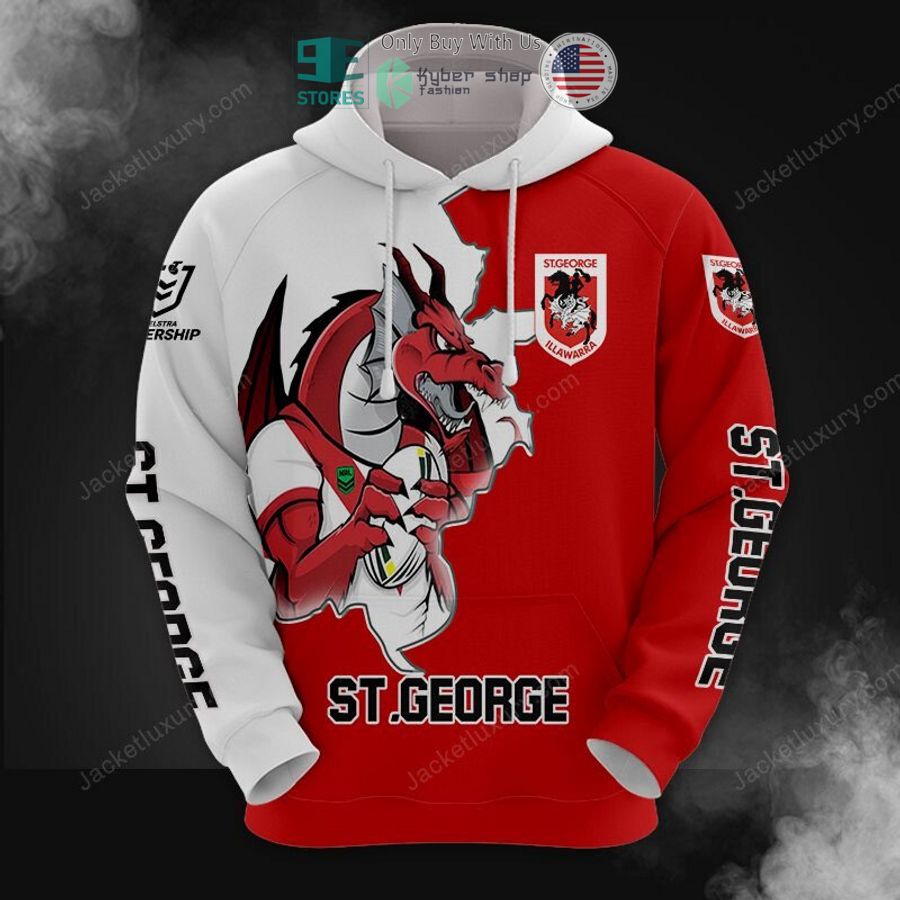 st george illawarra dragons mascot 3d hoodie polo shirt 1 91563