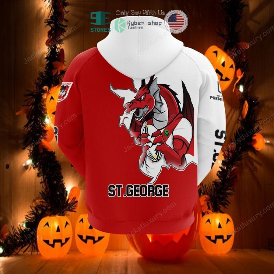 st george illawarra dragons mascot 3d hoodie polo shirt 2 40744