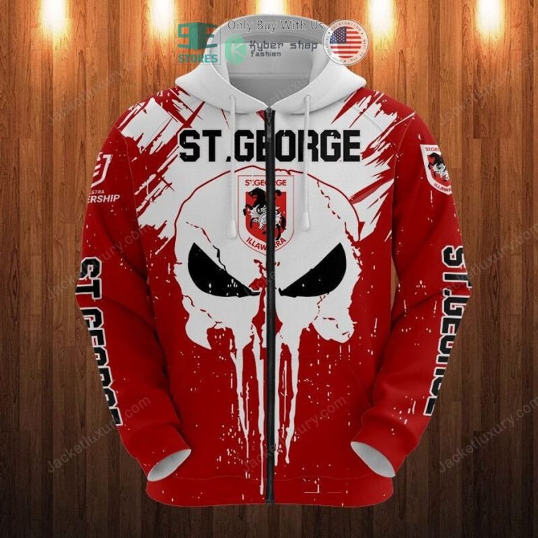 st george illawarra dragons punisher skull 3d hoodie polo shirt 3 31893