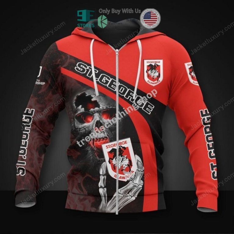 st george illawarra dragons skeleton 3d hoodie polo shirt 3 76236