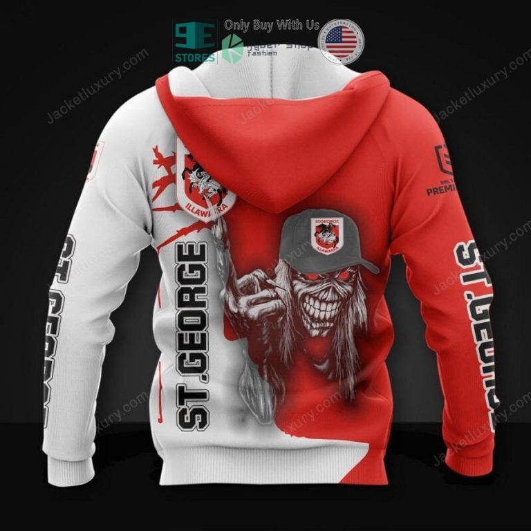 st george illawarra dragons skull 3d hoodie polo shirt 2 7775