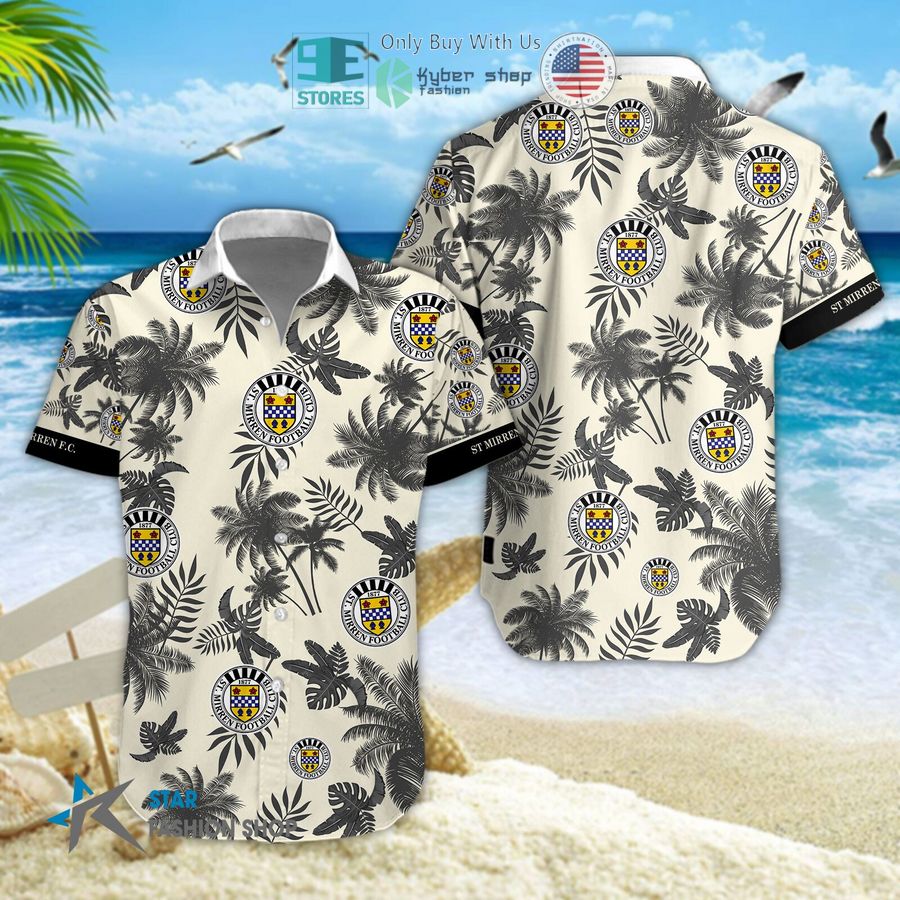 st mirren f c logo palm tree hawaiian shirt shorts 1 42961