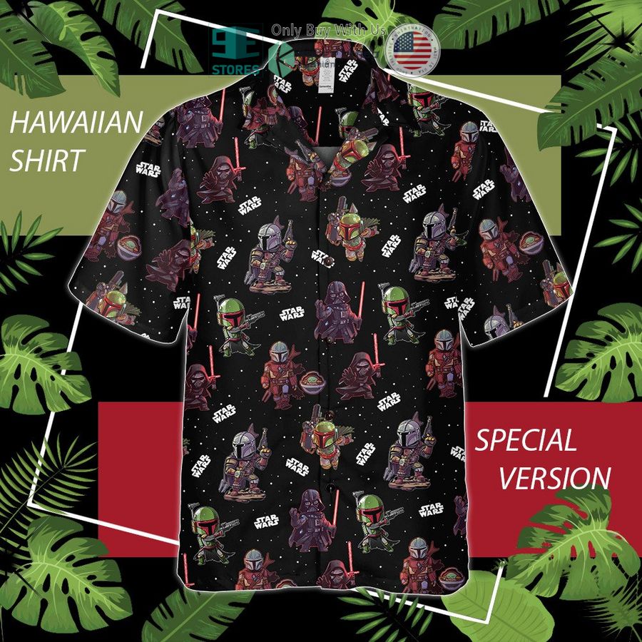 star wars characters chibi galaxy hawaiian shirt 1 45796