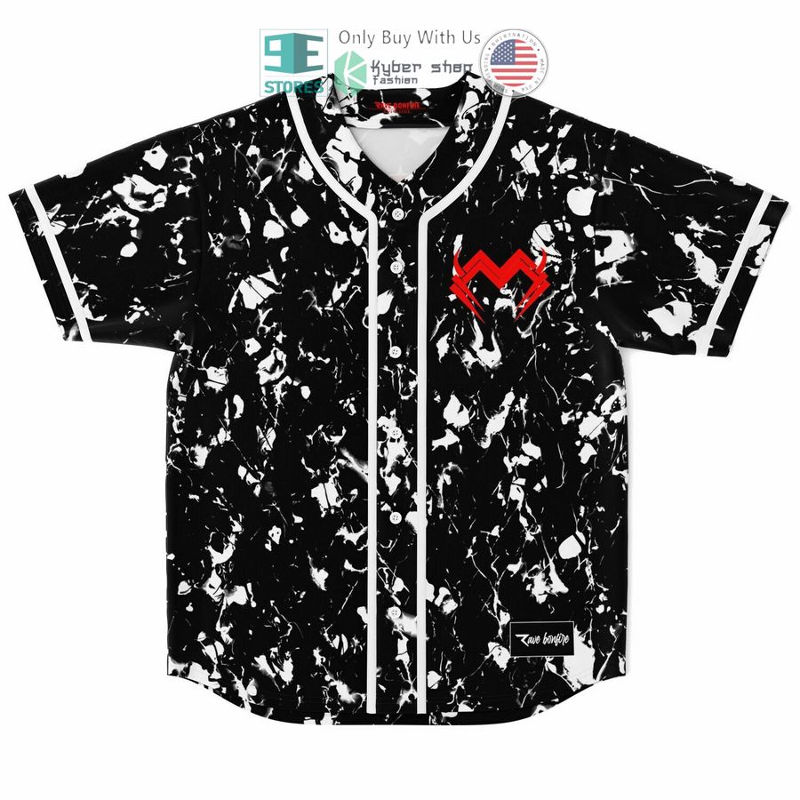 stay wonky black white baseball jersey 1 21118