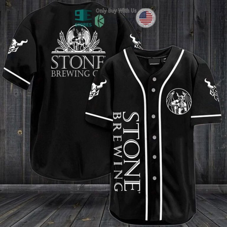 stone brewing logo black baseball jersey 1 91745