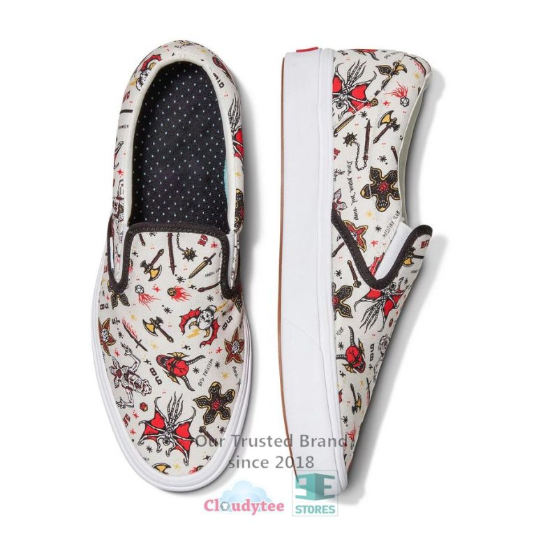 stranger things hellfire club pattern slip on shoes 1 22486