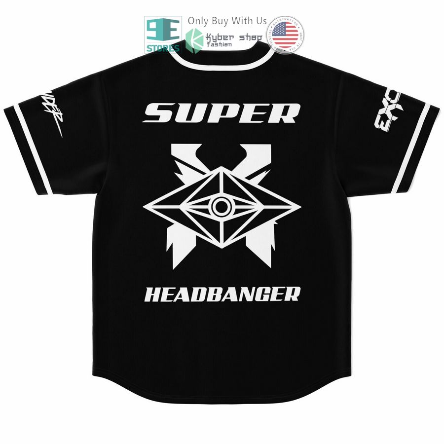 super headbanger black baseball jersey 2 6834