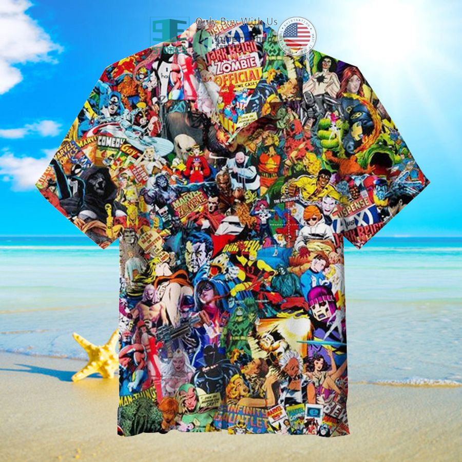 superhero comics hawaiian shirt 1 30482
