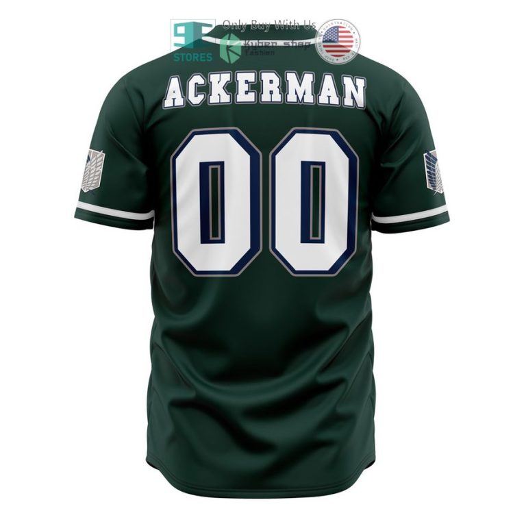 survey corps ackerman attack on titan baseball jersey 3 53830