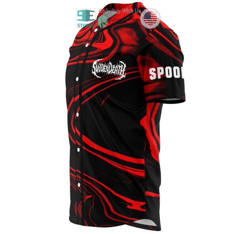 svdden death logo black red baseball jersey 3 35205